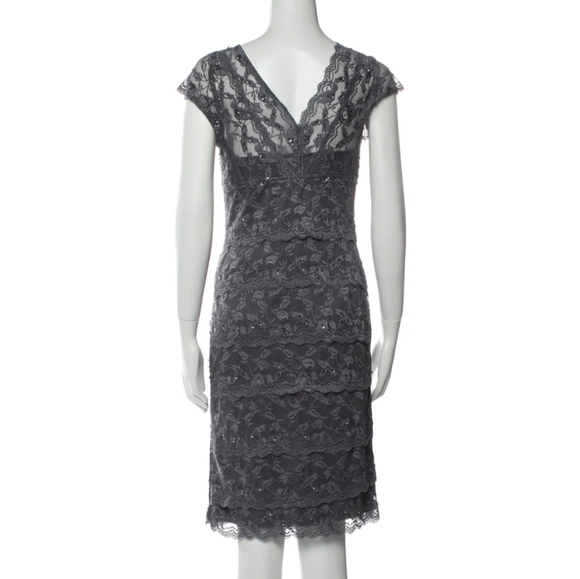 Grey Lace sequin dress - Picture 2 of 12
